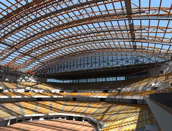 Lebala le leholo la Span Steel Space Frame Stadium