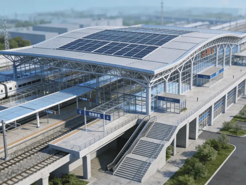 Multifunctional Steel Structure Terene Station
