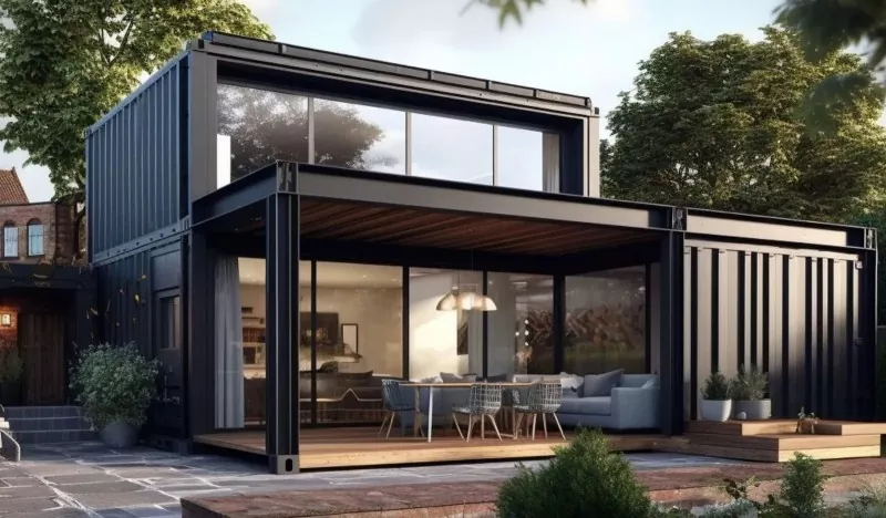 Scenic Area Container House Kaho ea tšepe