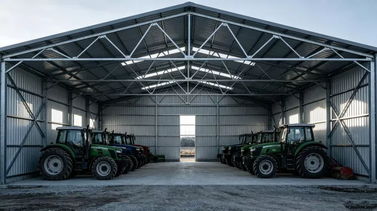 Steel Structure Temo Machinery Warehouse Construction