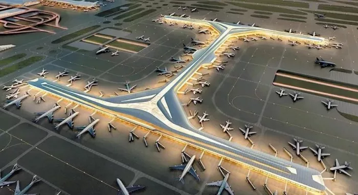 Sebopeho sa tšepe Boema-fofane ba Satellite Concourse